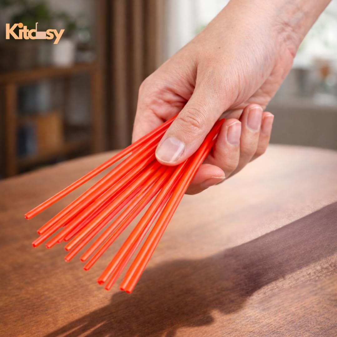 5-Inch Compostable Coffee Red Stirrer Sticks – Eco-Friendly Biodegradable Beverage & Cocktail Drink Stirrers for Coffee, Tea, Latte & Bar Use – Bulk Pack (8000)