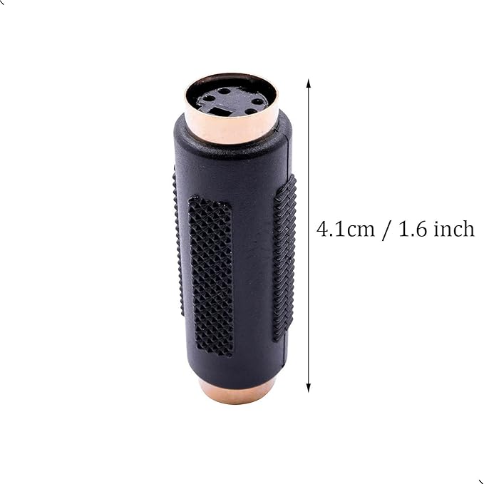 2 Conectores S-Video 4 Pines Hembra a Hembra Adaptador Audio Video miniatura 2