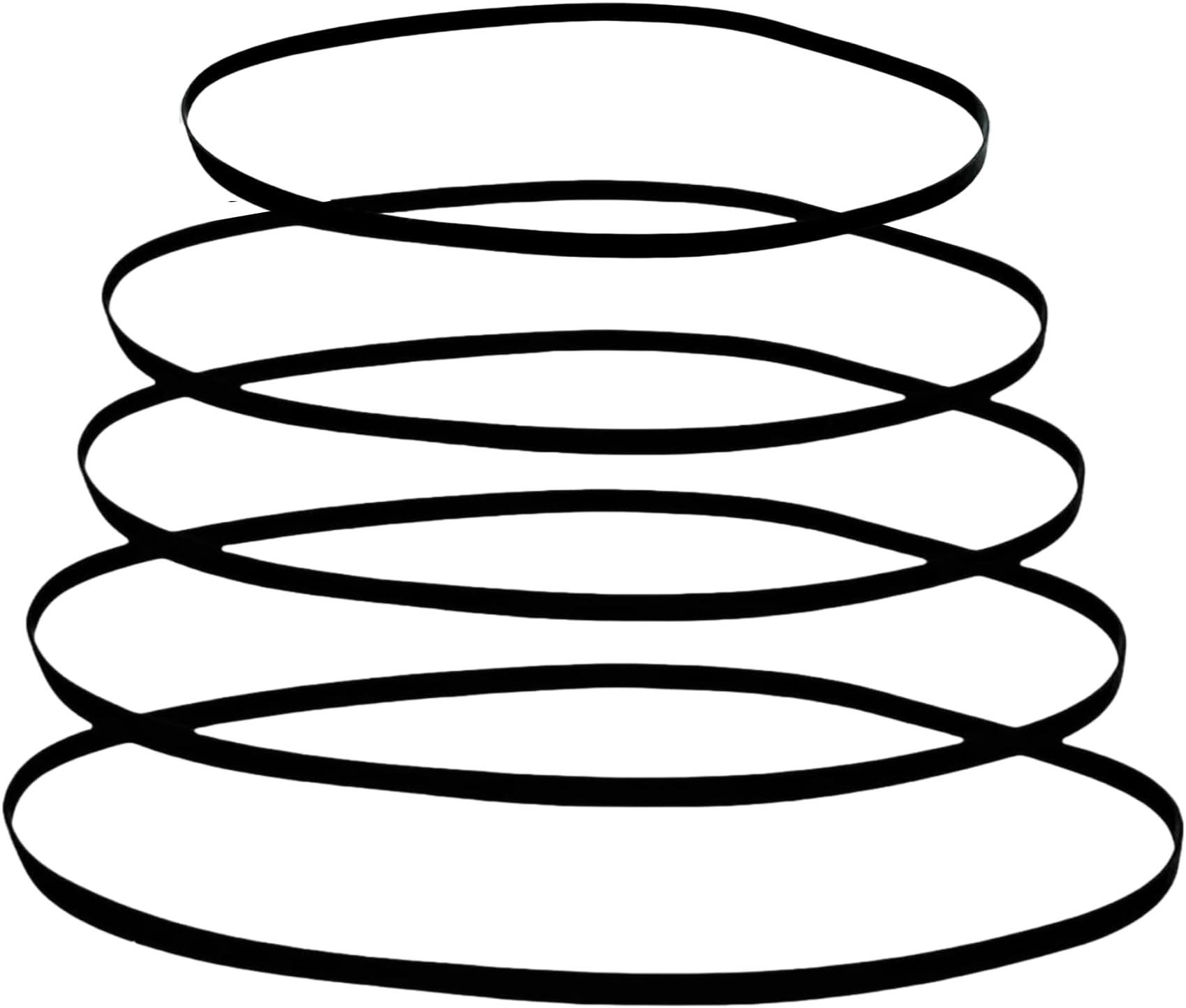 Turntable Belt Replacement, 5 Sizes Folded Length 128,150,172,190,205mm for Technics Pioneer etc Belt Drive Turntable