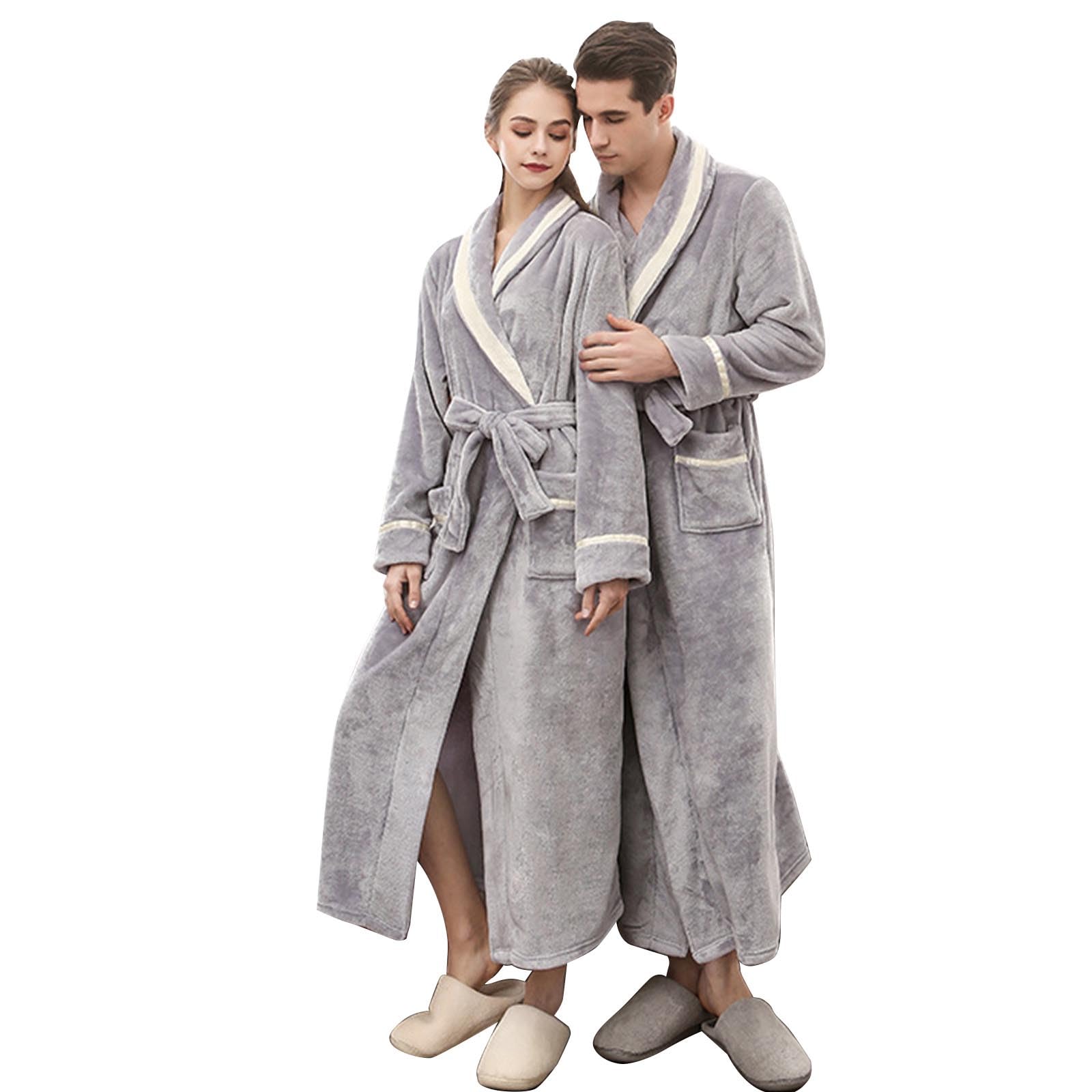 Accappatoio Spugna Uomo, Accappatoio Uomo Donna Unisex Accappatoio Cotone Tinta Unita Unisex Adulto in Cotone, Accappatoio in Cotone Asciugatura Rapida con Tasche Accappatoio Personalizzato Vestaglia