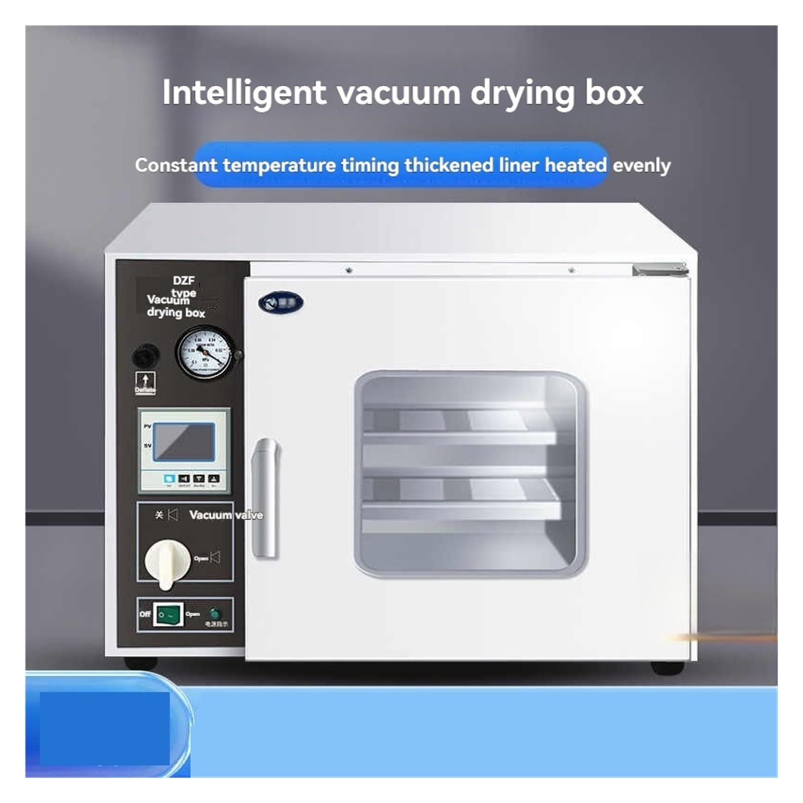 Horno De Secado Al Vacío, Secador Con Pantalla Digital 600W, Doble Partición, Rápido Laboratorio, Cajas A Temperatura Constante