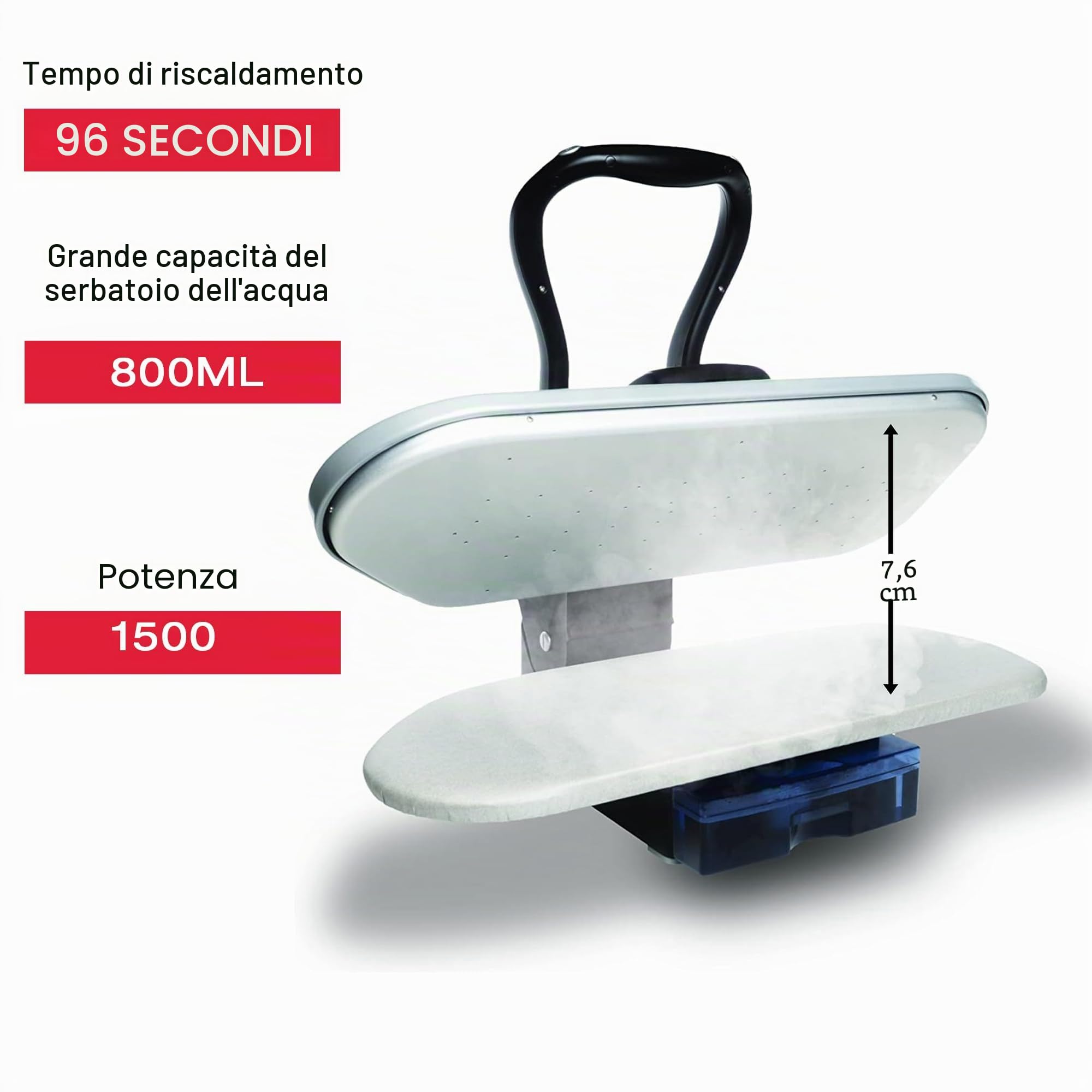 SINGER ESP260T - Pressa a vapore intelligente, 66 cm, colore: Grigio