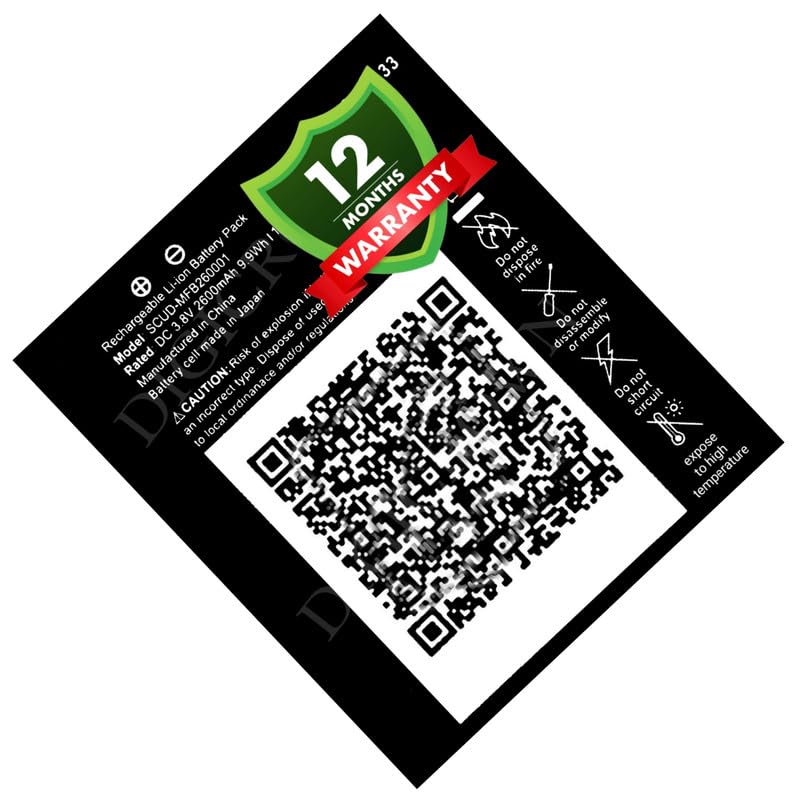 Image of Original SCUD-MFB260001 Battery for Reliance Jio 4G Router JioFi 3 (JMR540, JMR541) | JioFI 4 (JMR1140) - (2600mAh) 1 Year Warranty