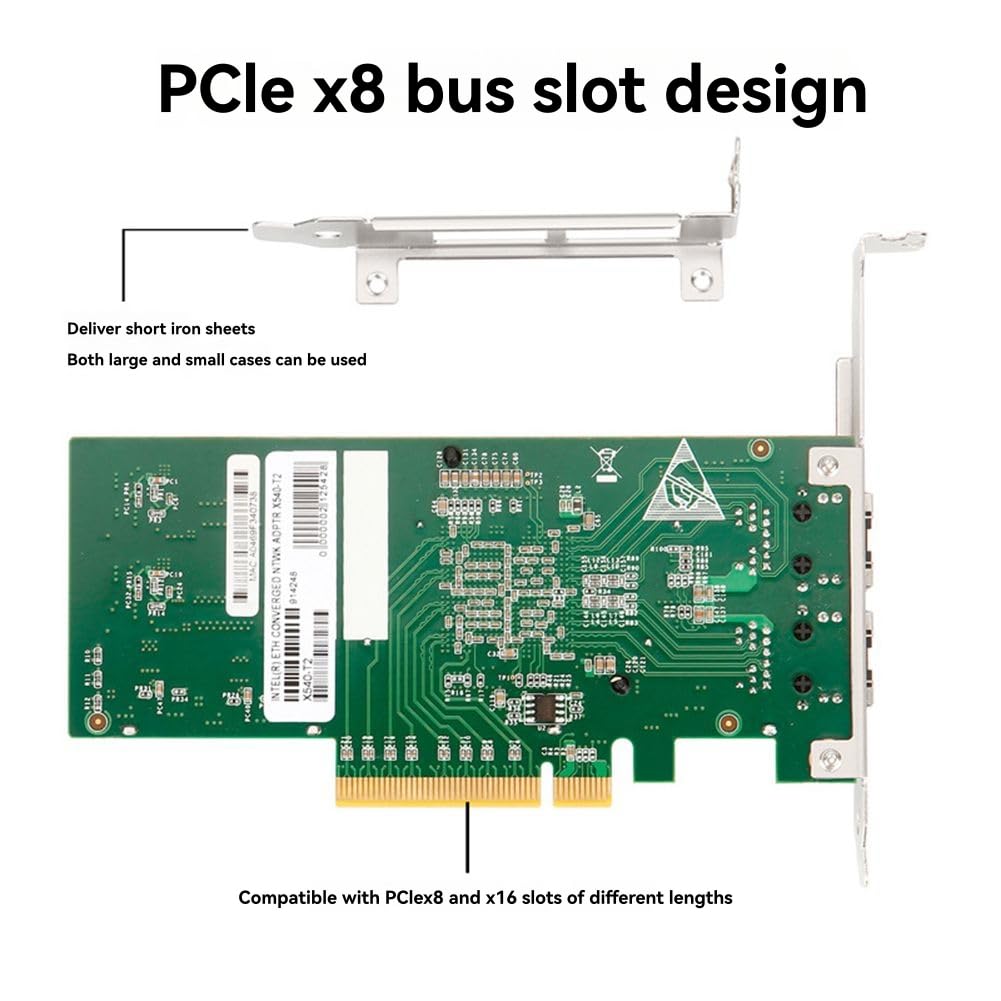 Amazon.co.jp: JSDNGURK X540-T2 10GbE デュアルポート PCIe X8