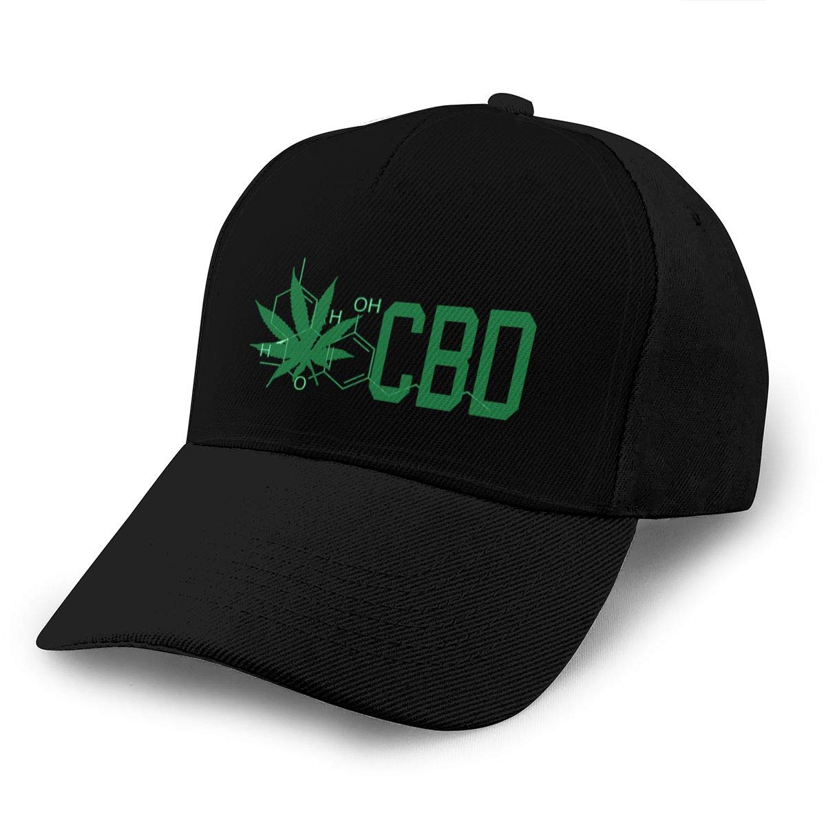 CBD Cannabidiol Marijuana Leaf Unisex Adult Hats Classic Baseball Caps Peaked Cap