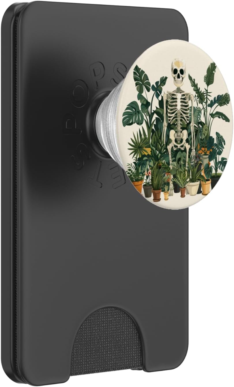 Skeleton Plant Lover Gardening Gardener PopSockets PopWallet for MagSafe