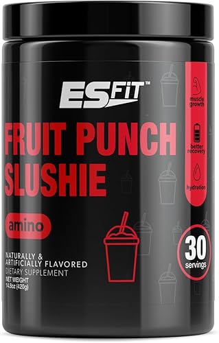 ES Fit Amino Powder - Pre y después del entrenamiento con electrolitos - Proporción BCAA 211, aminoácidos, sabor superior, probado y certificado,