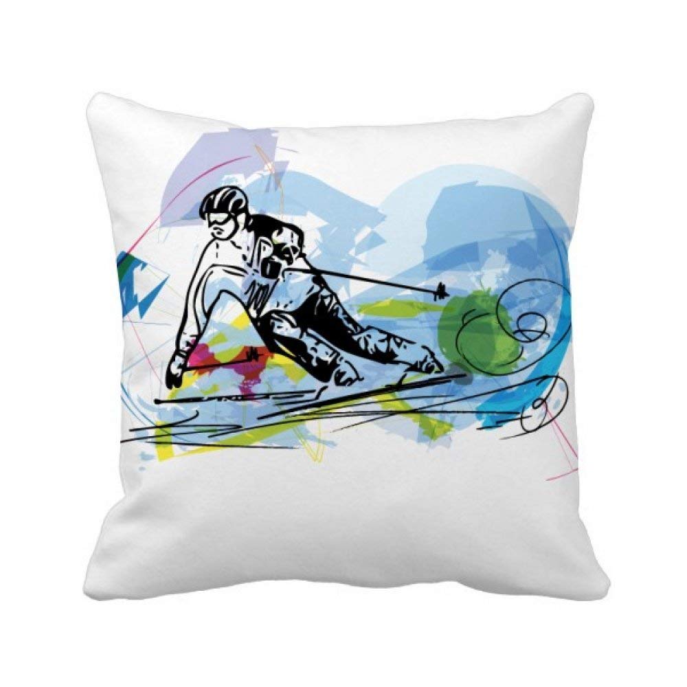 Coussin de ski pour canape : redonnez vie a un salon terne avec ce coussin carre multicolore