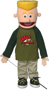 25" Jesus is My Superhero, Peach Boy, Full Body, Christian Ministry Puppet