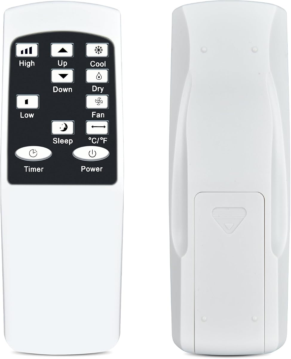 Portable Air Conditioner Remote Control for 10,000 BTU ＆ 8,000 BTU Series, Replacement Remote Compatible with Costway, EUHOMY, Royal Sovereign, DORTALA, Air Choice, DR.Prepare, Antarctic Star