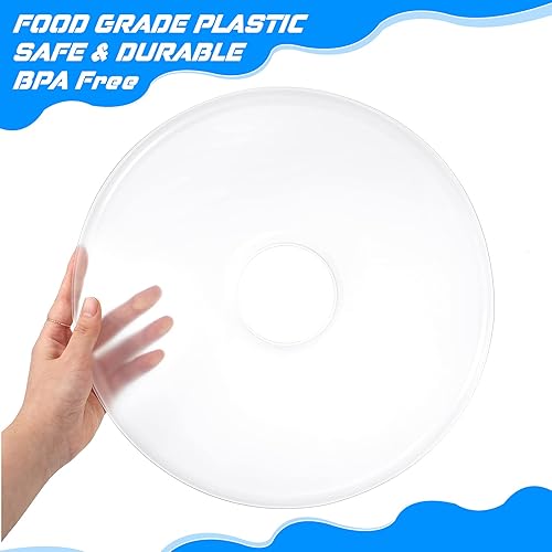 Miniatura 4 de Nuenen 4 hojas de rollo de frutas deshidratadoras antiadherentes, hojas redondas de cuero de frutas de 12.2 pulgadas, accesorios para deshidratador