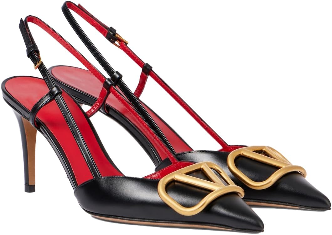 Womens Slingback High Heels - Pointed Toe Design