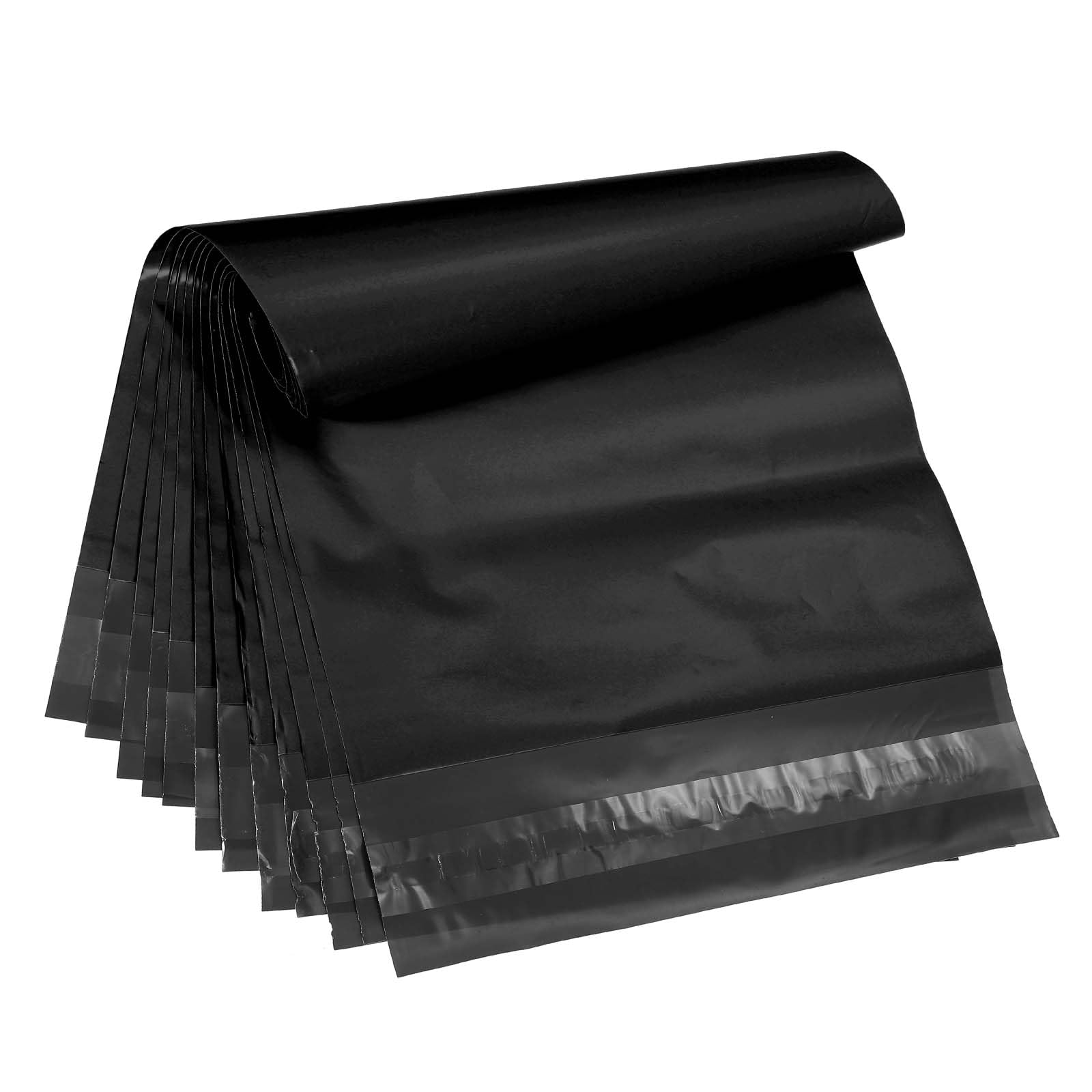 Pochette expedition impermeable noire en polyethene pour textile 38x30 cm - 7
