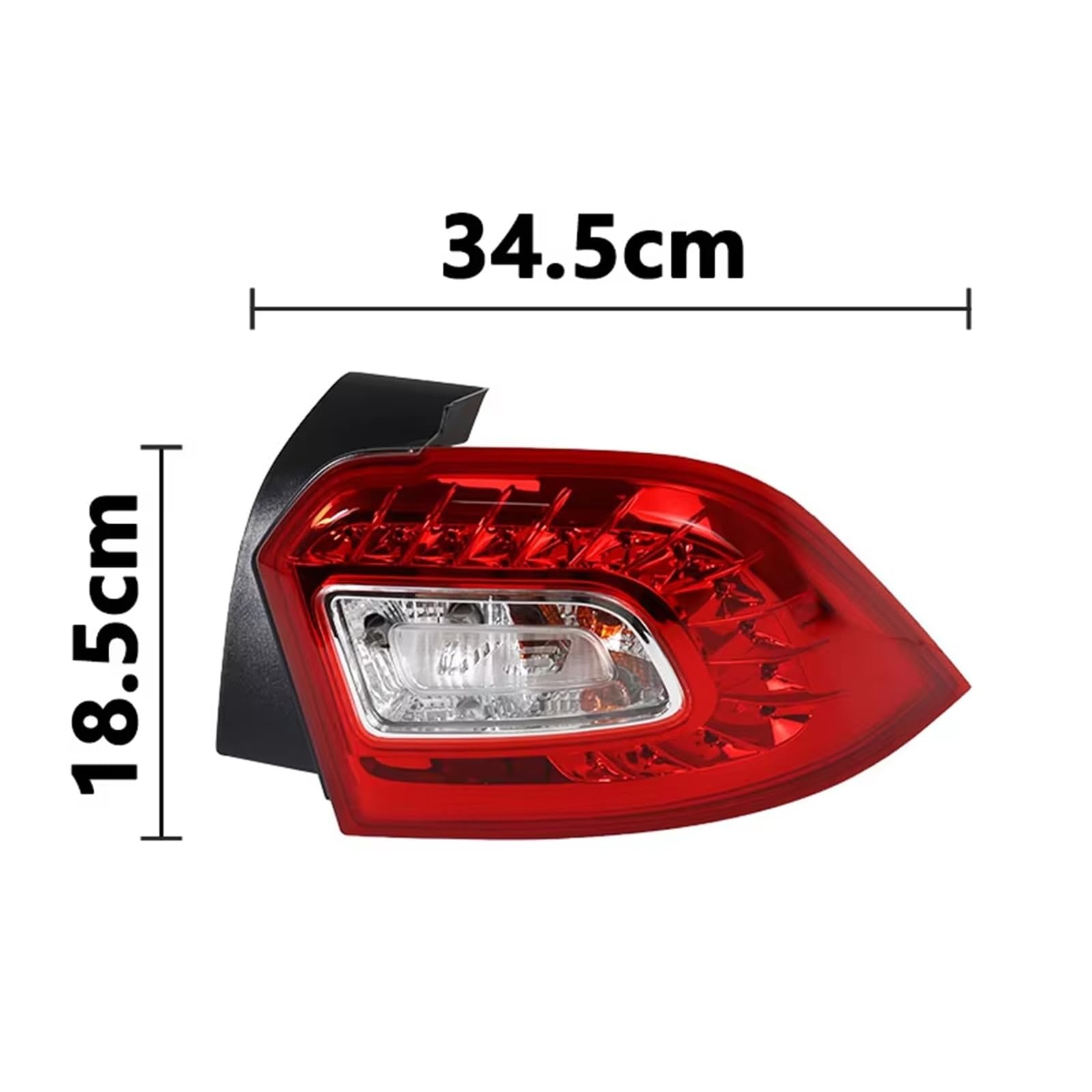 Luces Traseras Luz LED Trasera Para Parachoques Coche Conjunto Lámpara Freno Parada Inversa Para Brilliance Para V3 Faro Trasero(Left)