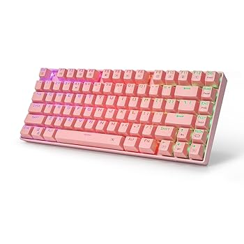 Amazon | e元素ゲーミングキーボード81キー 茶軸を採用の