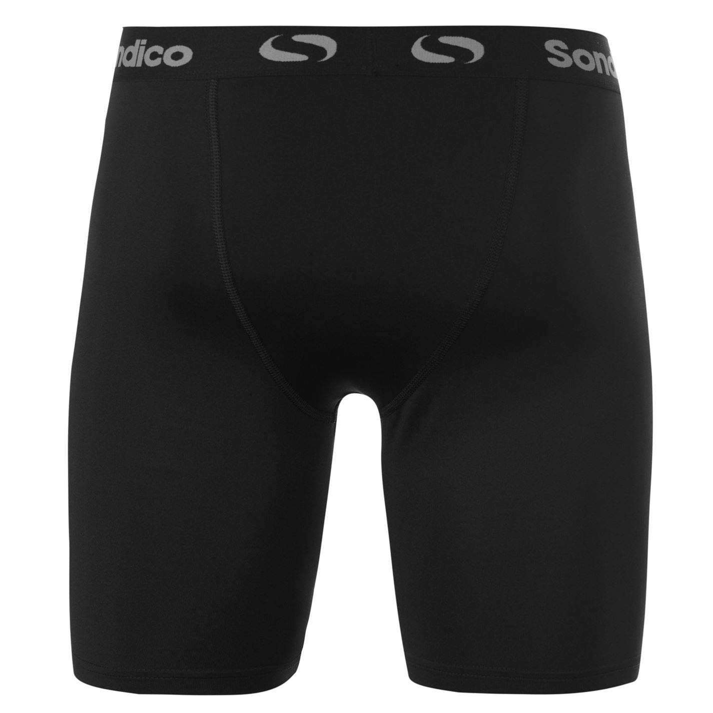 Sondico Core 6 - Pantaloncini sportivi da uomo a compressione, modello baselayer Nero M