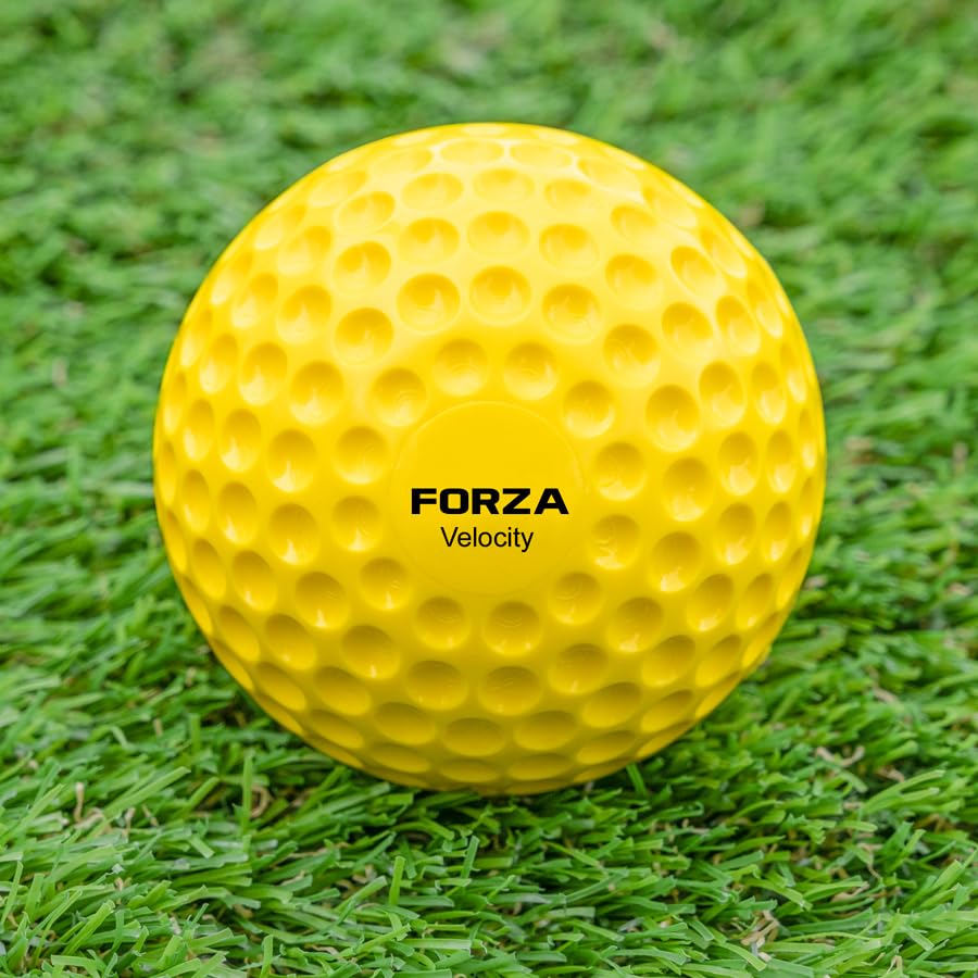 FORZA Cricket Bowling Machine Balls | Lite, Regular & Velocity Training Balls Suitable Paceman Bowling Machines - Pack of 12 (Velocity Balls (12x Pack))