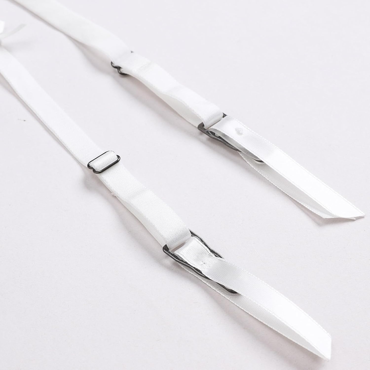 Lace Garter Belt with Metal Clips, Black Mesh Suspender Belt for Thigh Highs, 4 Straps - Image 6