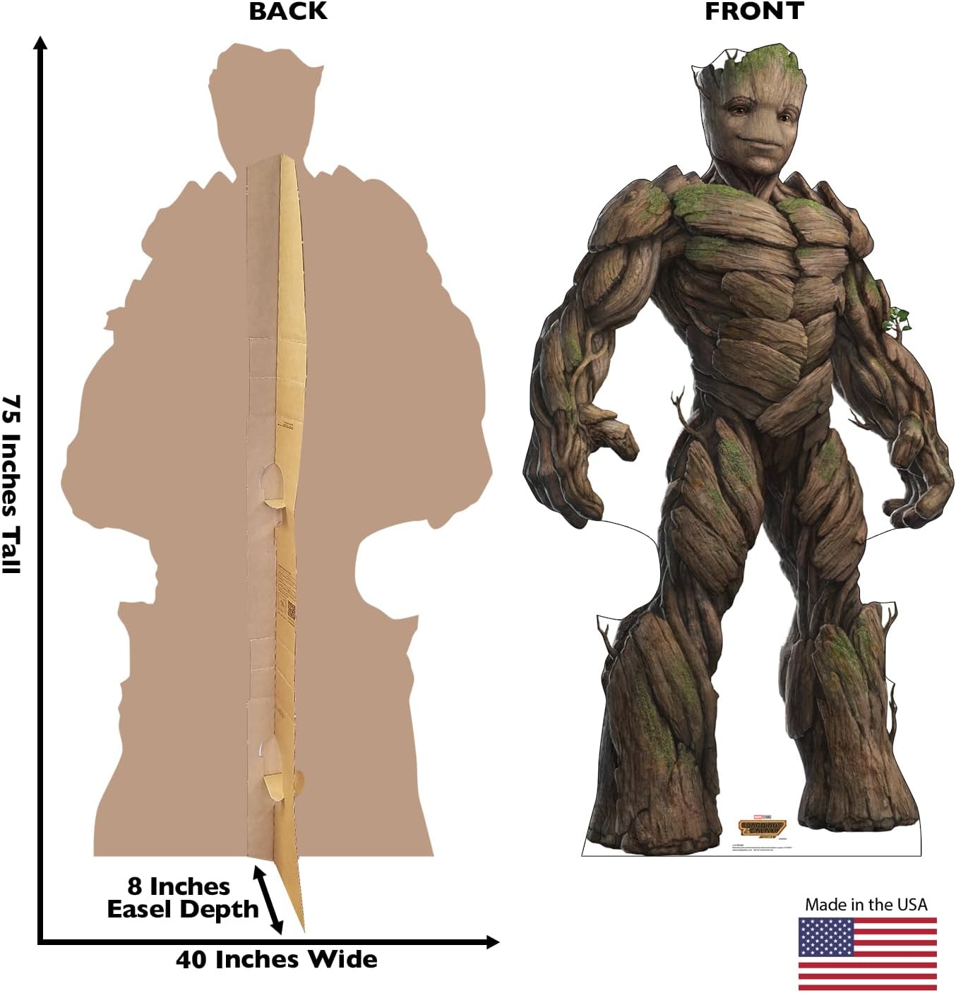 Cardboard People Groot Life Size Cardboard Cutout Standup - Guardians of The Galaxy Vol 3 (2023 Film)