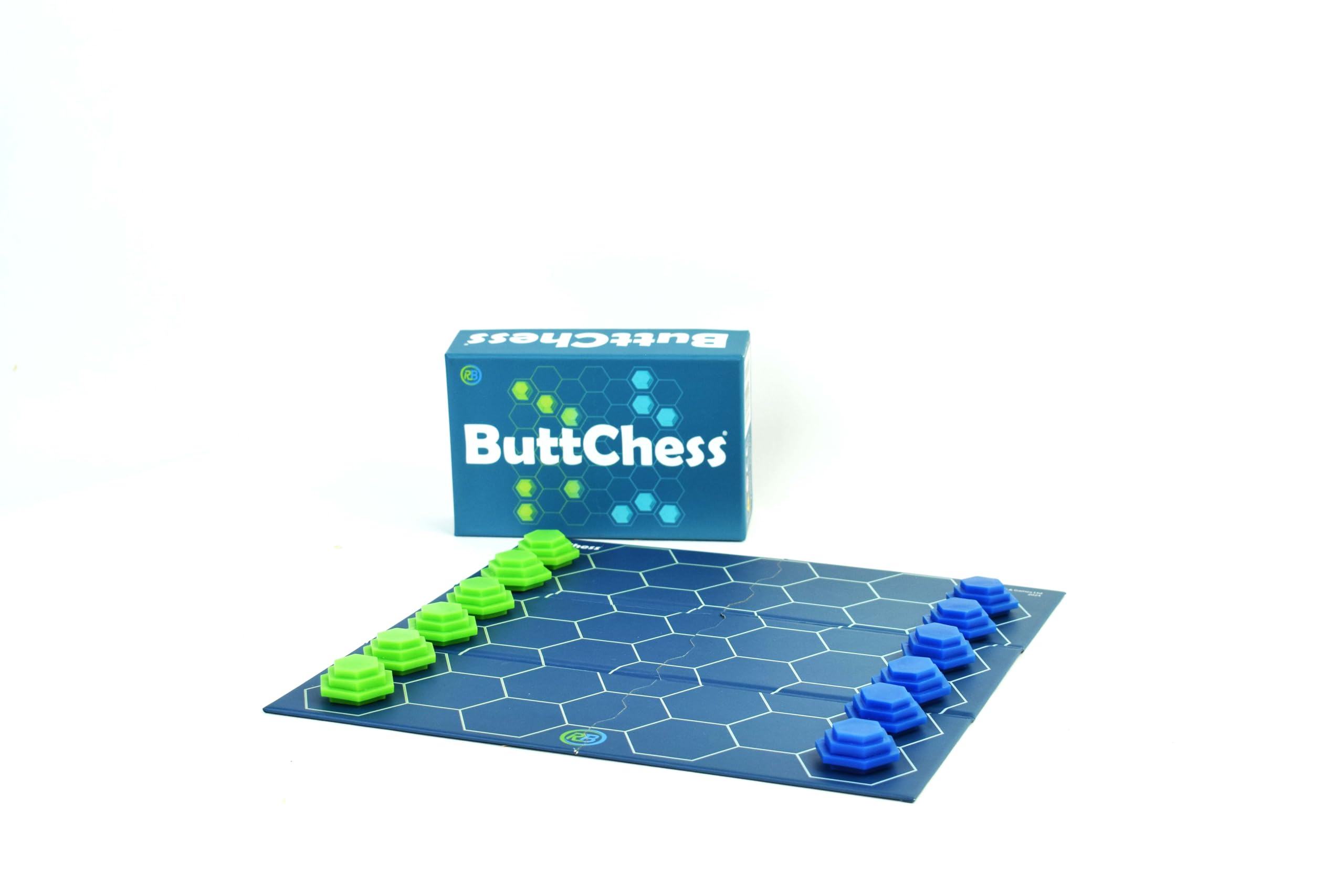 Ralbru ButtChess - A colourful twist on draughts for 2 players, Ages 6+