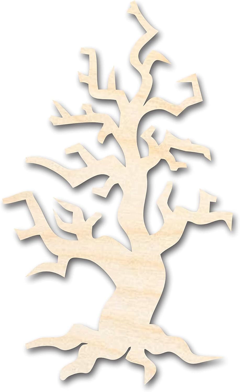 Unfinished Wood Spooky Tree Shape Craft up to 46" 18" / 3/4"