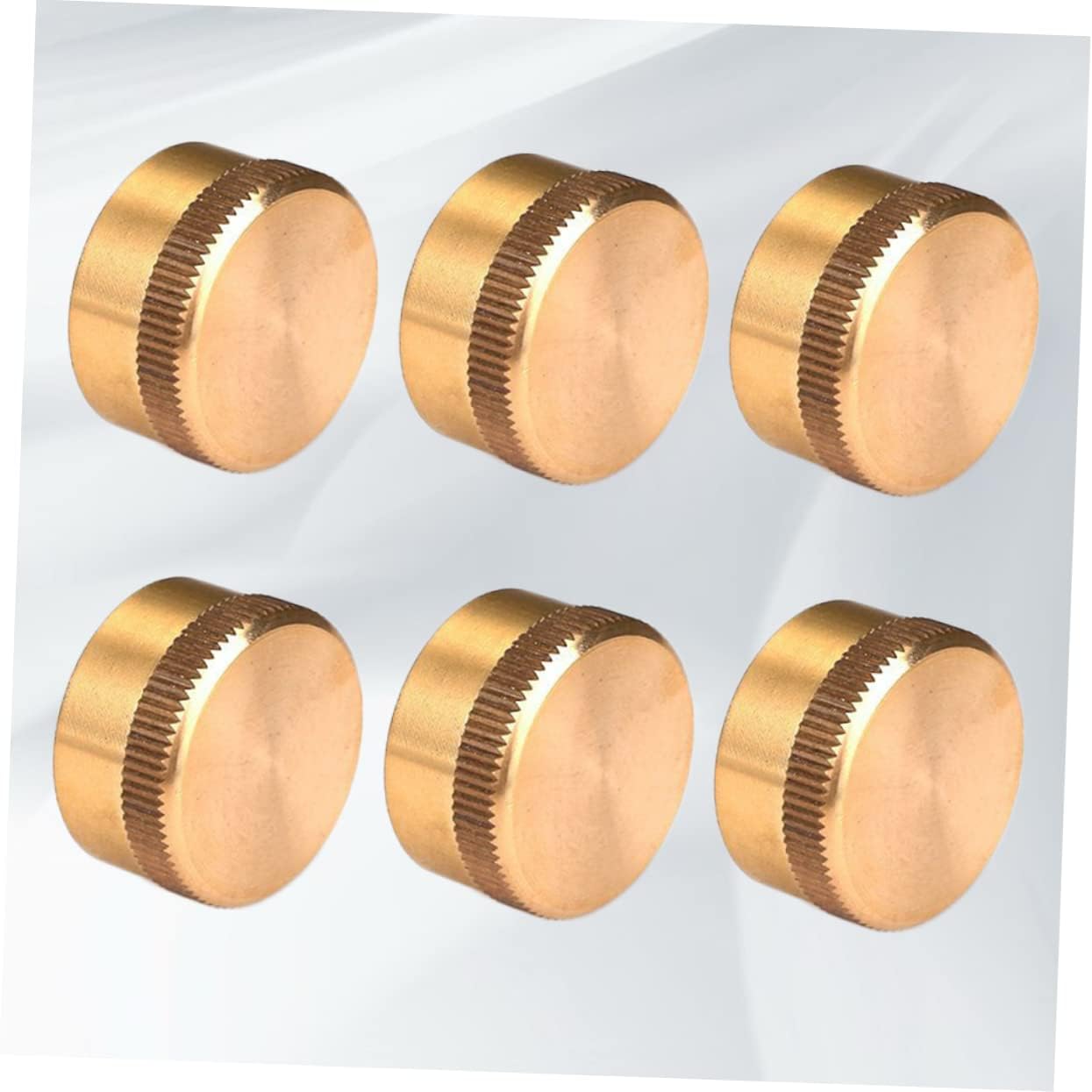 OFFSCH Gas Tank Cap 6pcs Solid Brass Valve Propane Gas Tank Sealed Cap Gas Tank Cover Threaded Seal for Propane Cylinder BBQ Rv Camping