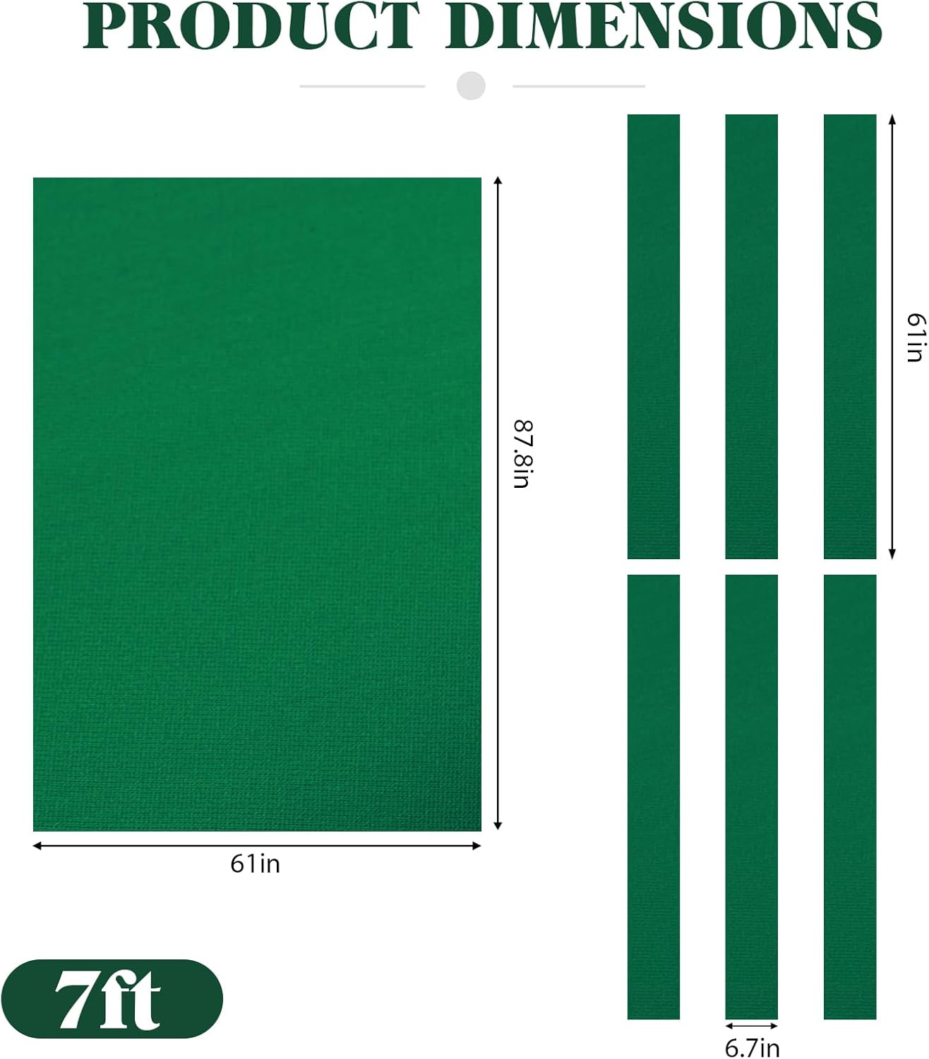 Boshen Worsted Blend Billiard Cloth Pool Table Felt Fast Speed for 7' 8' 9' Pool Table Pre Cut Bed & Rails