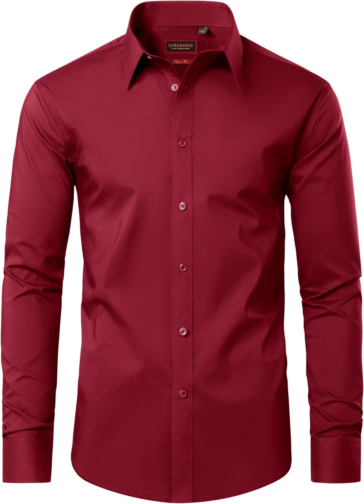 Lion Nardo Cotton Mens Dress Shirts Long Sleeve Wrinkle Free Business Casual Button Down Shirts Formal Shirts Big and Tall