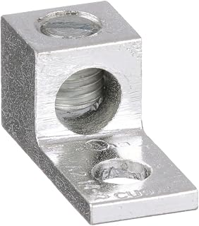 Panduit LAMA2-14-QY One-Hole Aluminum Mechanical Lug, Single Barrel Lug, Type Lama, #14 - #2 AWG, 1/4-Inch Stud Hole