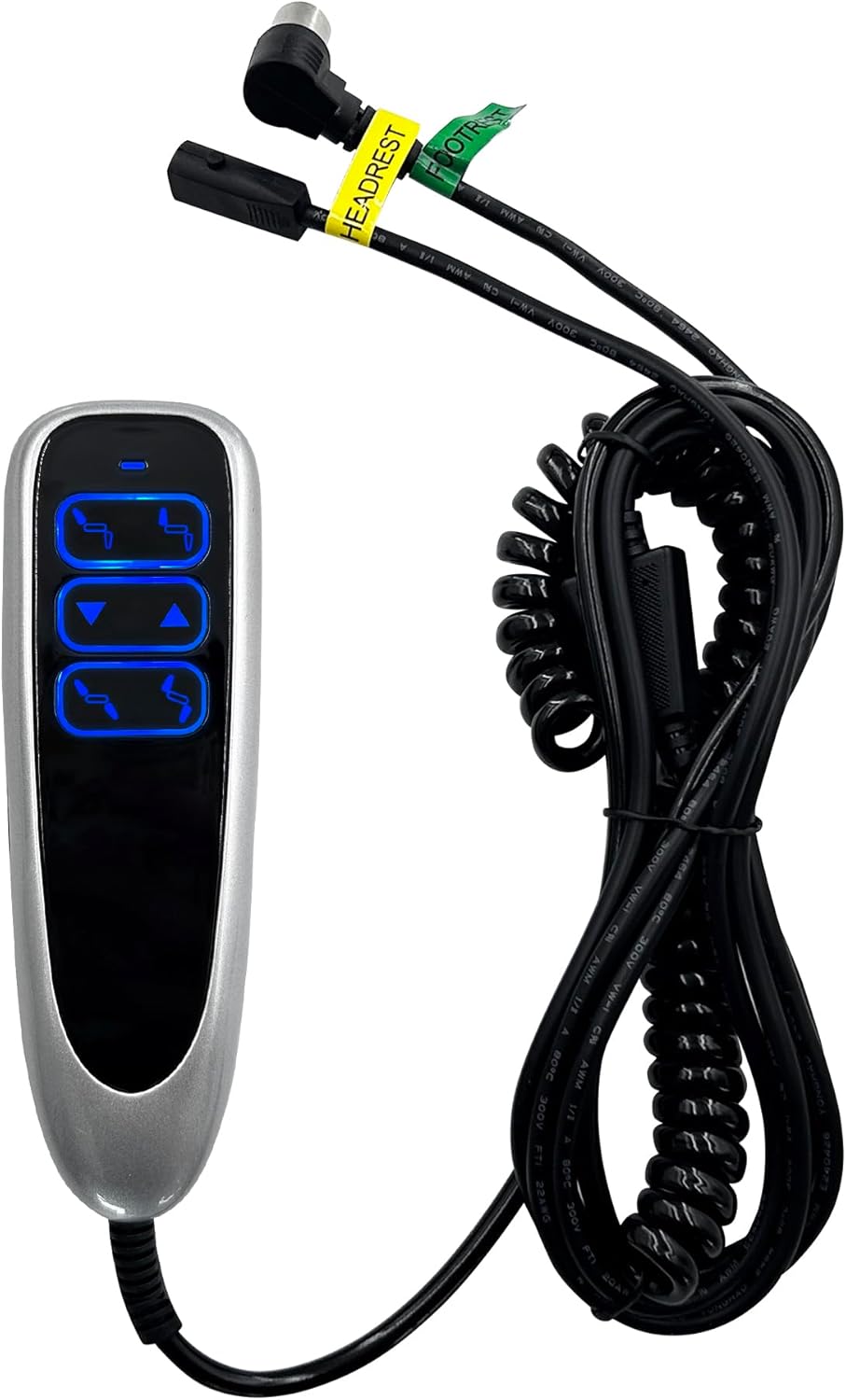 Fruhdi Power Recliner 6 Button Remote Hand Control Model 23300528X000 with 2 Plugs for Electric Sofa Lift Chairs