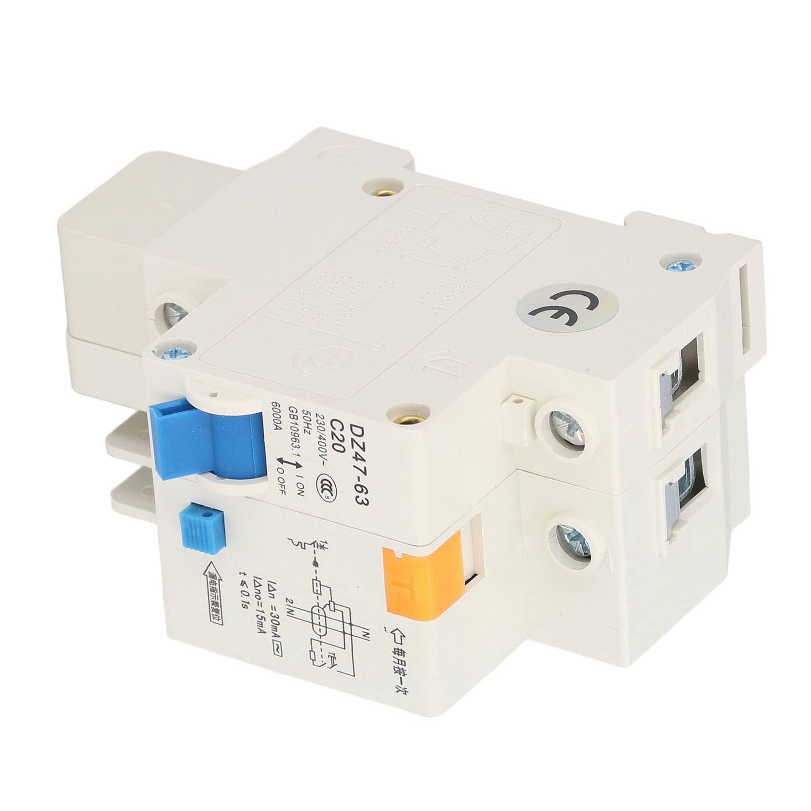IEUMJNAT Mini Circuit Breaker, Circuits Breakers 6000A Breaking Capacity 1PN Sensitive for Home