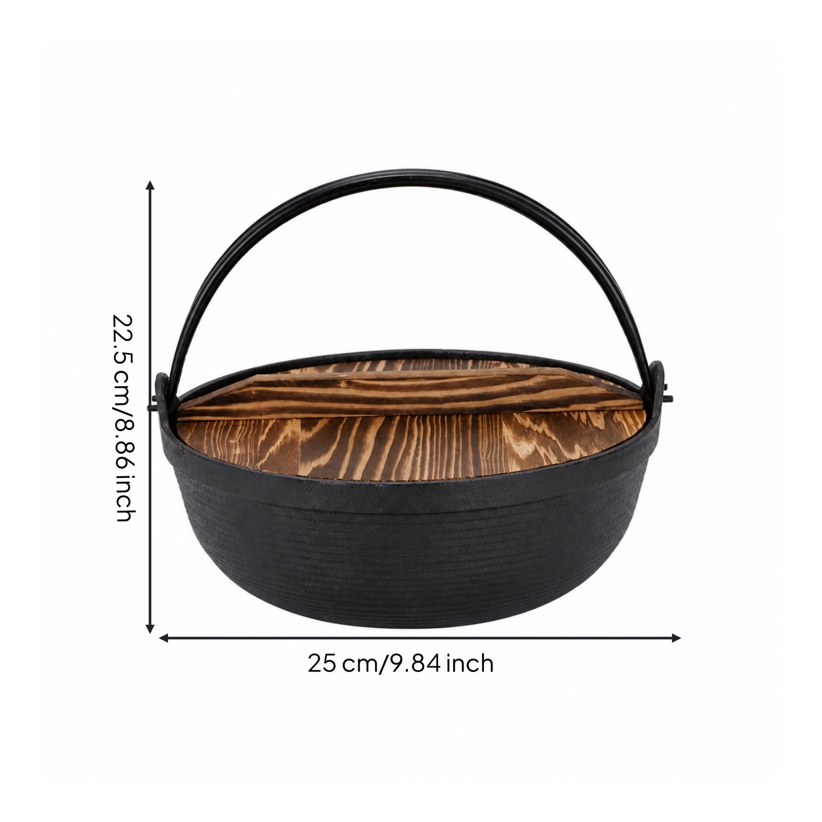 Dutch Oven in Ghisa Resisn Dutch Oven Robusto Pentola per Famiglie, 25CM
