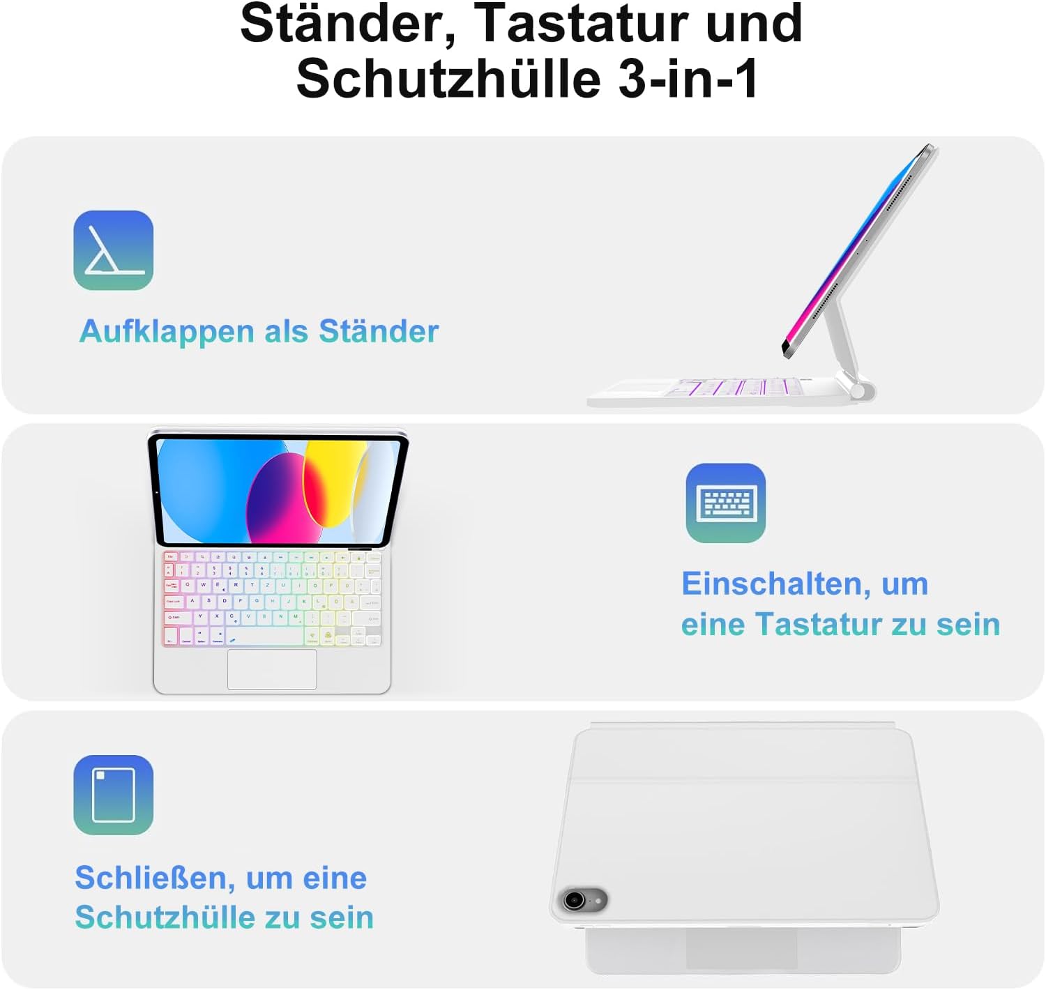 SENGBIRCH Magic Keyboard fehér szín és dizájn