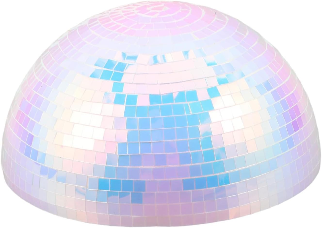 Media bola disco 20 cm con azulejos reflectantes coloridos miniatura 1
