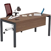 Basic Tekli  al ma Masas  - Traversli Ofis Masas , Ceviz-Antrasit, 200 cm