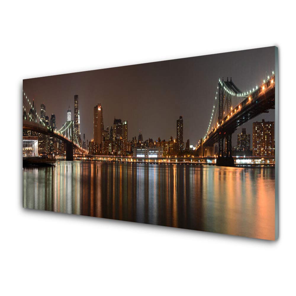 Plastique imprimés panoramique avec cette impression sur verre acrylique de ville