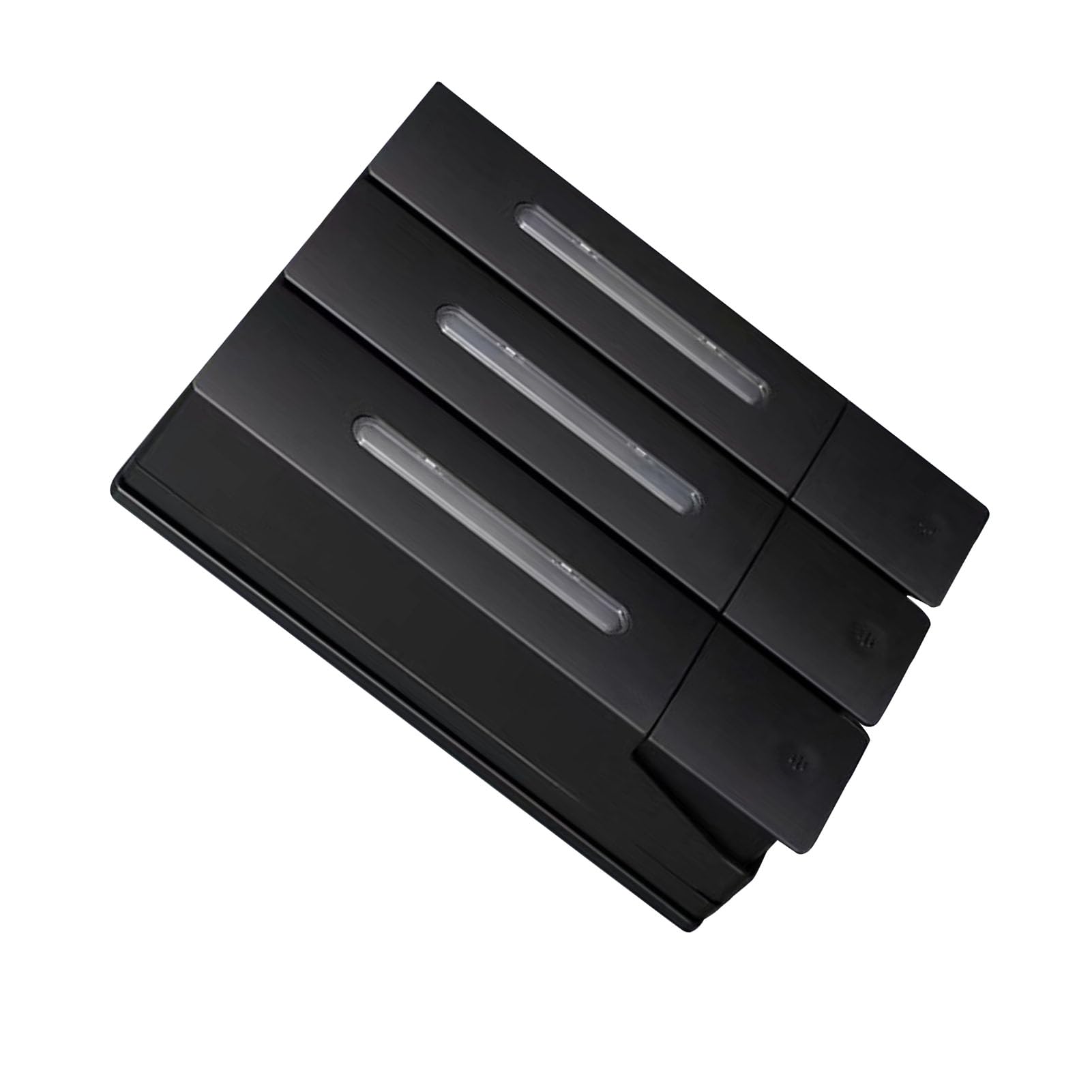 Omabeta Dispenser di Sapone per Doccia Efficiente Shampoo e Balsamo per Lavaggio del Corpo per Bagno di Hotel, 1200 Ml 3 Camere (Nera)