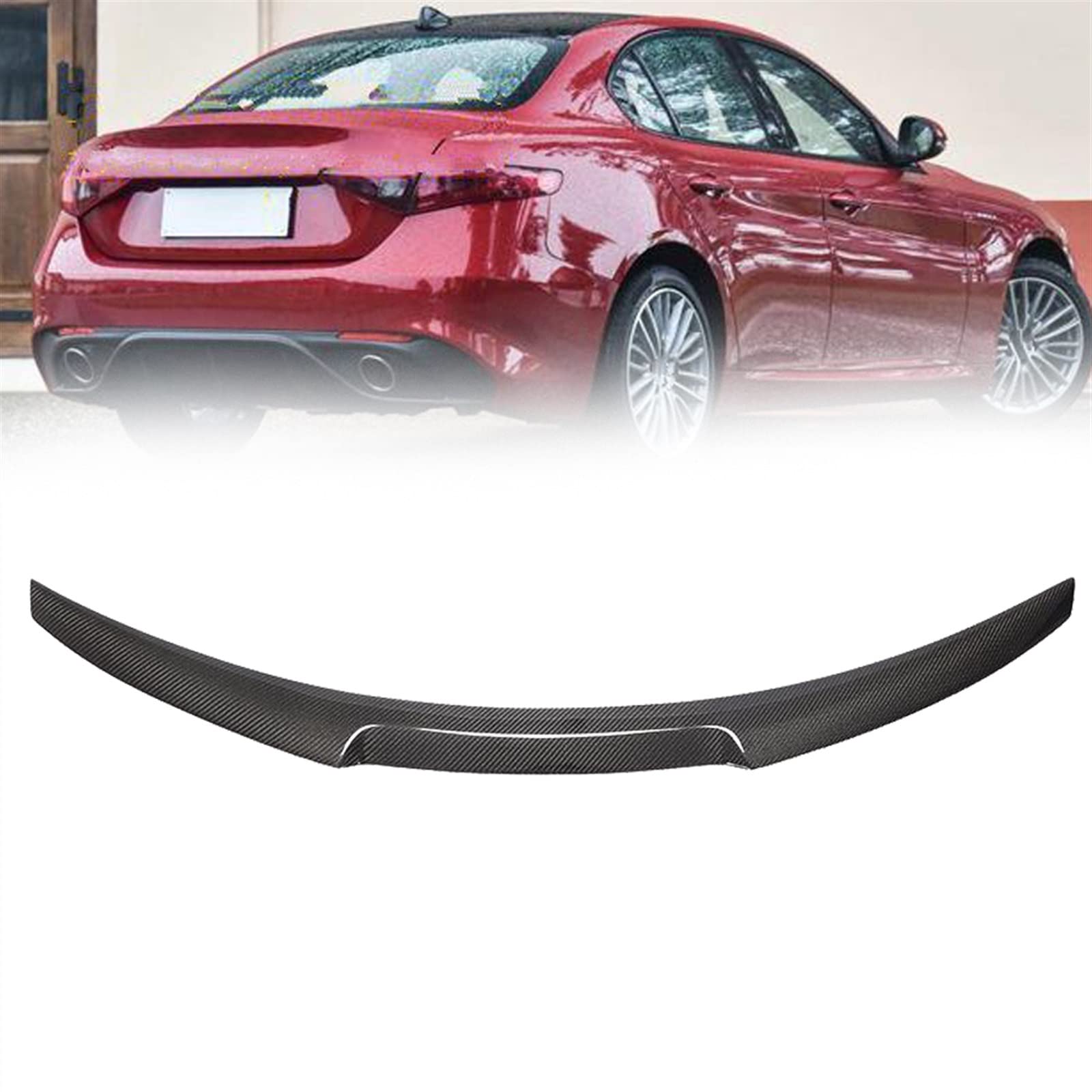 Aileron de coffre arrière carbone Alfa Romeo Giulia pour sublimer vos sorties routières