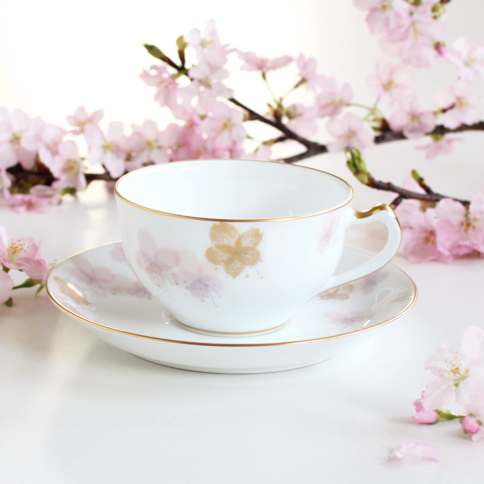 Amazon | 大倉陶園 桜シリーズ 第3回「初御代桜」 カップ＆ソーサー