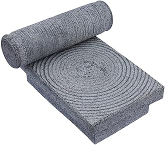 Natural Stone SIL Batta/Ammikallu/Mortar and Pestle Set for Spices – (Lenght-10.5" inch X Width- 6.5” inch) Hand Grinder for Authentic Flavors.