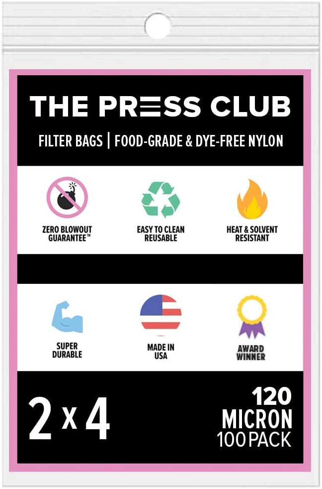 120 Micron | Premium Nylon Tea Filter Bags | 2" x 4" | 100 Pack