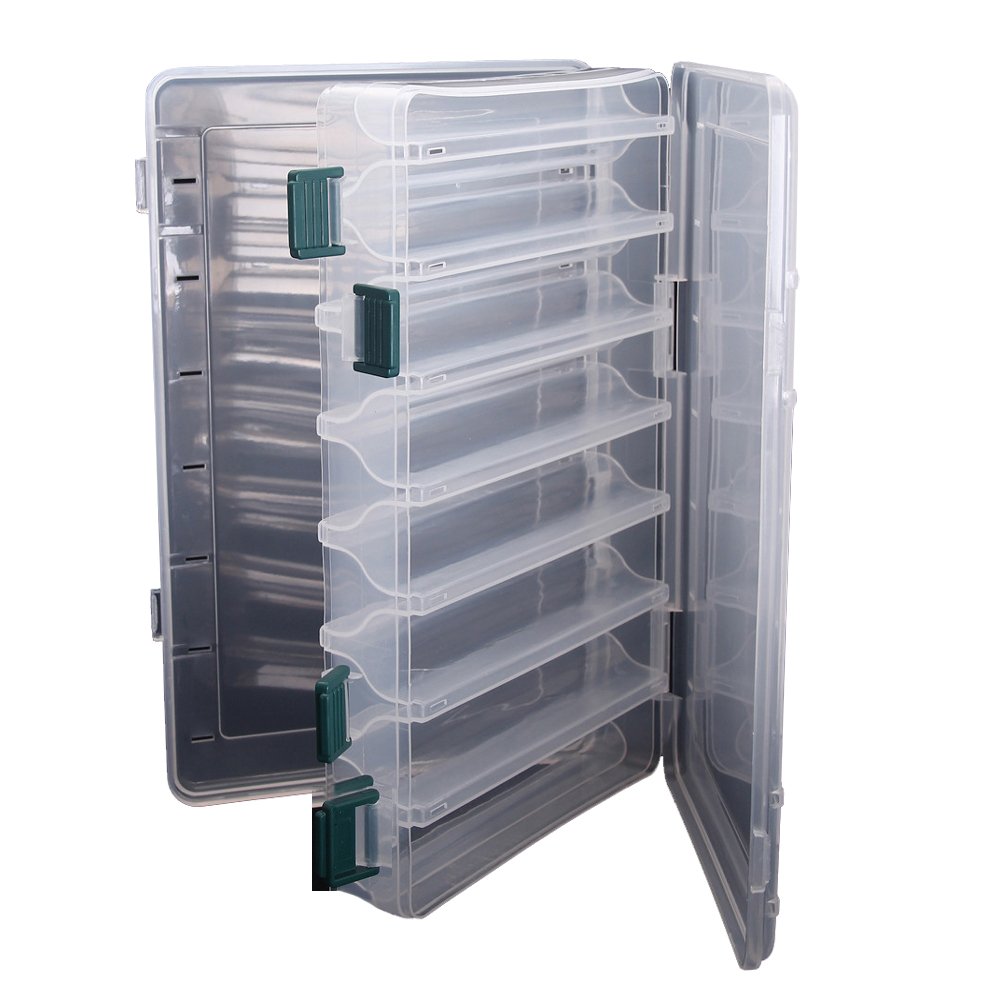 Futaba Double Sided Portable Fishing Tool Tackle Box - 16 Compartments-picture-15