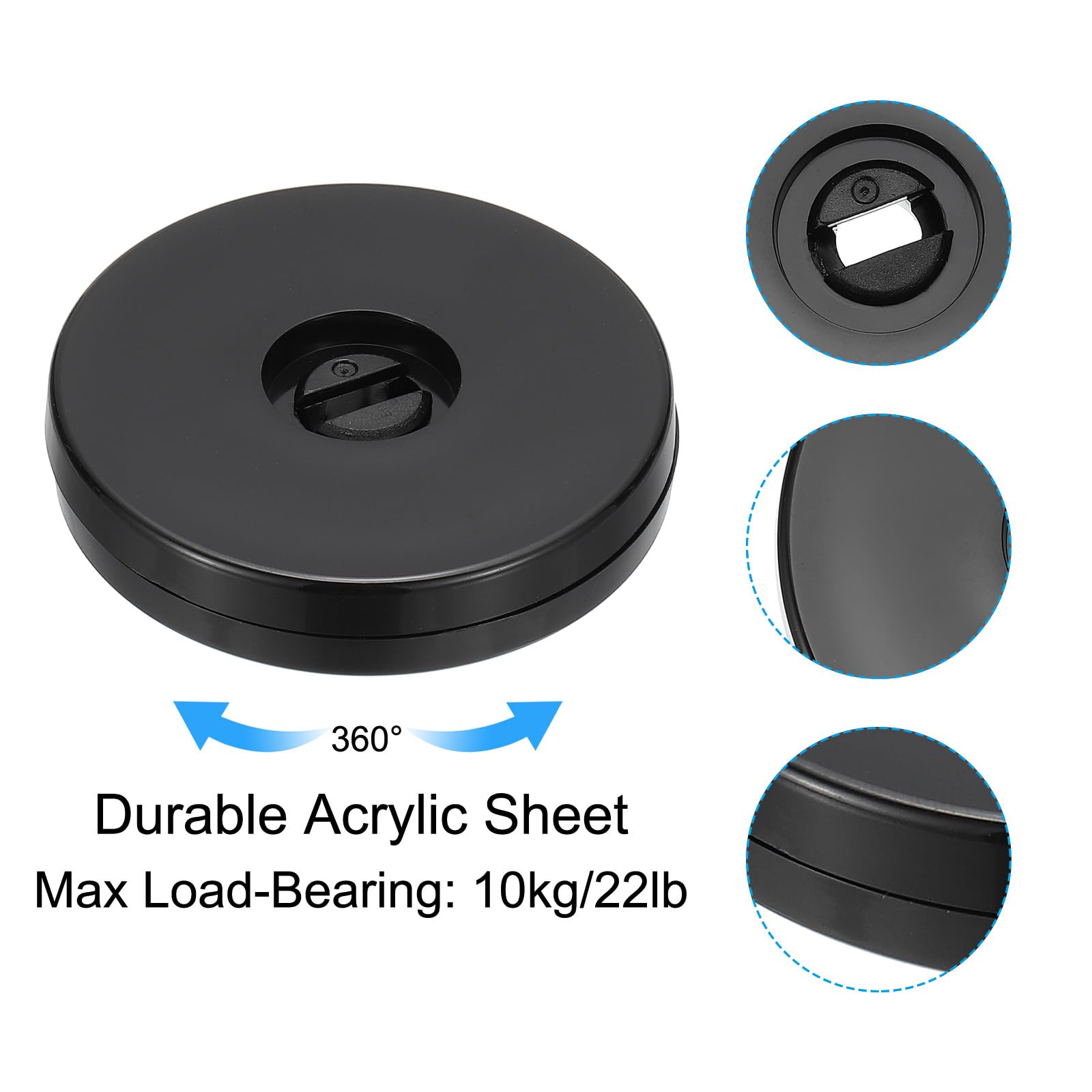 PATIKIL 2.5 Inch Heavy Rotating Swivel Stand - Image 3