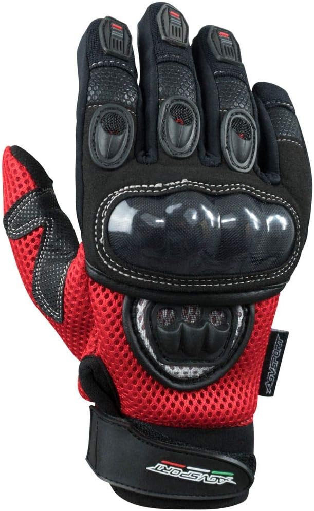 Mayhem Street Riding Gloves with Shock Absorbing Carbon Fiber Knuckles, Vented Protective Motorcycle Gloves