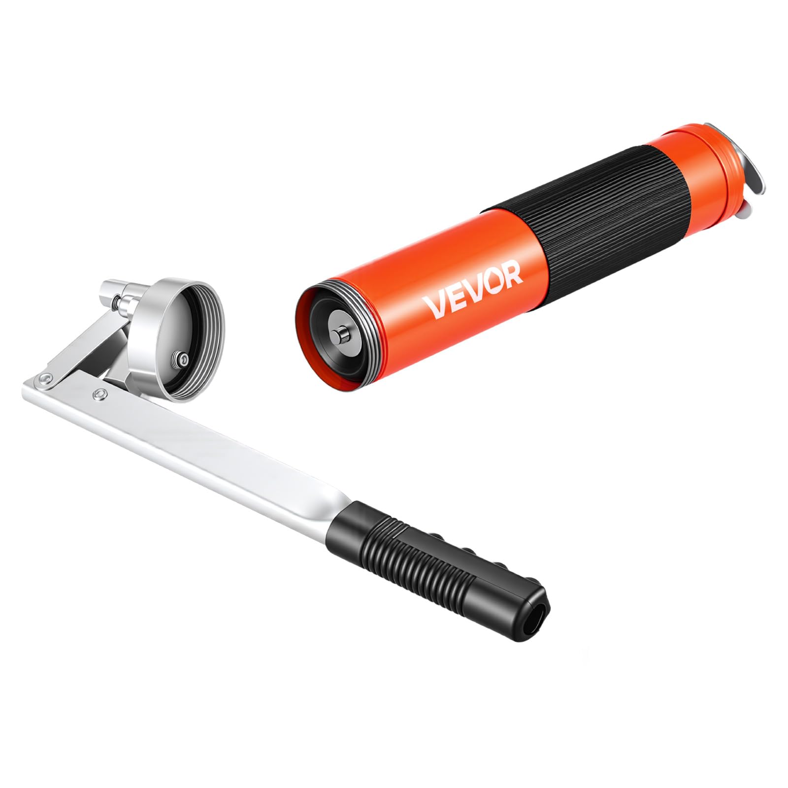 VEVOR Pistolet à Graisse Manuel 689 Bar Pistolet Graisseur à Levier à Une Main Capacité 0,4 L pour Machines Automobiles Agricoles Industrielles, Flexible 45,7 cm Tube Extension Rigide 1 Buse Pointue