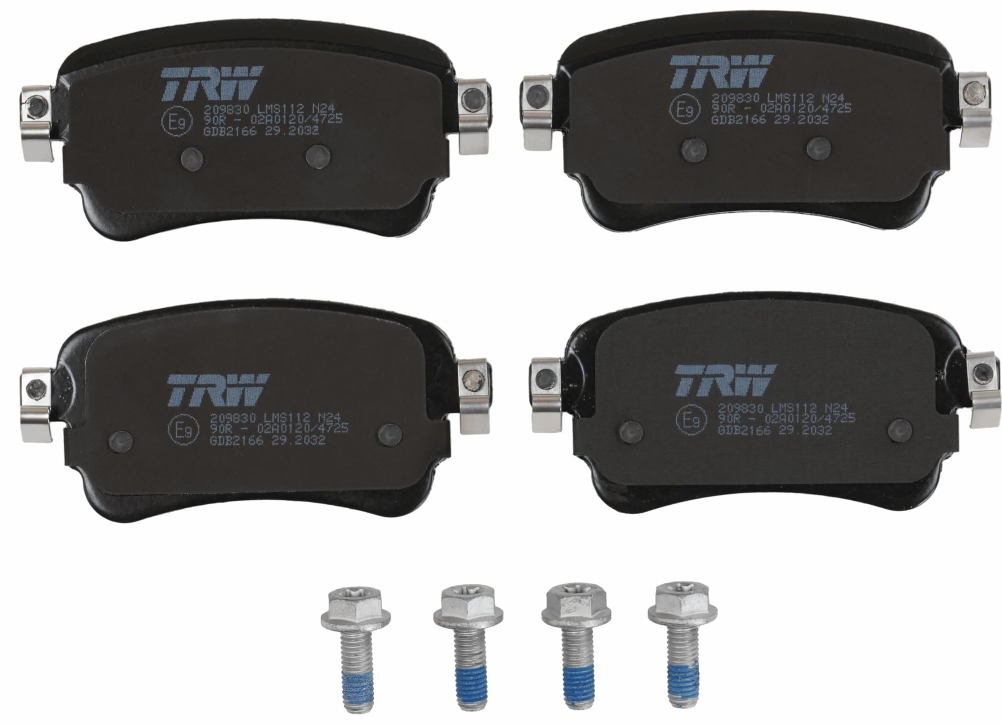 TRW Bremsbeläge Satz Hinten – GDB2166, Bremsbeläge/Bremsklötze/Bremssteine, kompatibel mit Citroën Jumpy (V), Citroën Spacetourer (V) und Peugeot Expert Kastenwagen (V)