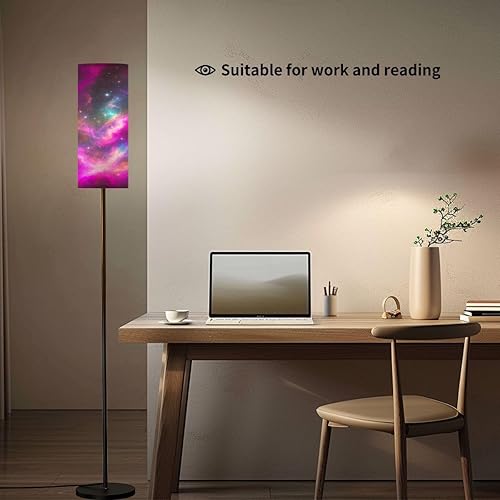 Miniatura 3 de Floor Lamps with Remote Control Distant Nebula far Away Galaxy Foot Switch Pole Lamps Modern Tall Standing Lamp for Bedroom Living Room 9W Dimmable