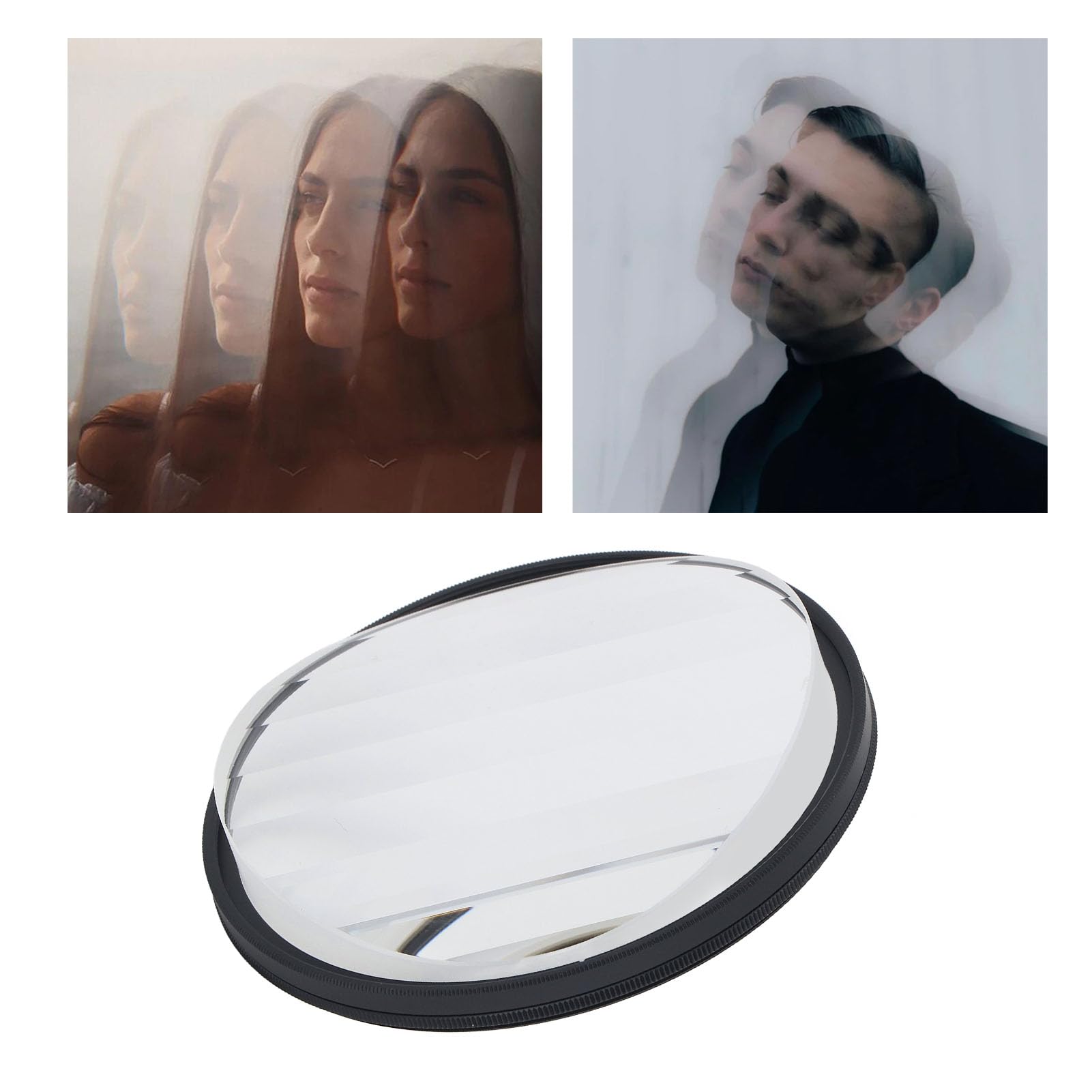 Prisme en Verre Linéaire, Filtres D'effet de Caméra, Filtre de Caméra à Revêtement MRC, Images Couleur Répétées, Filtre à Prisme de Flou de Premier Plan (77mm)