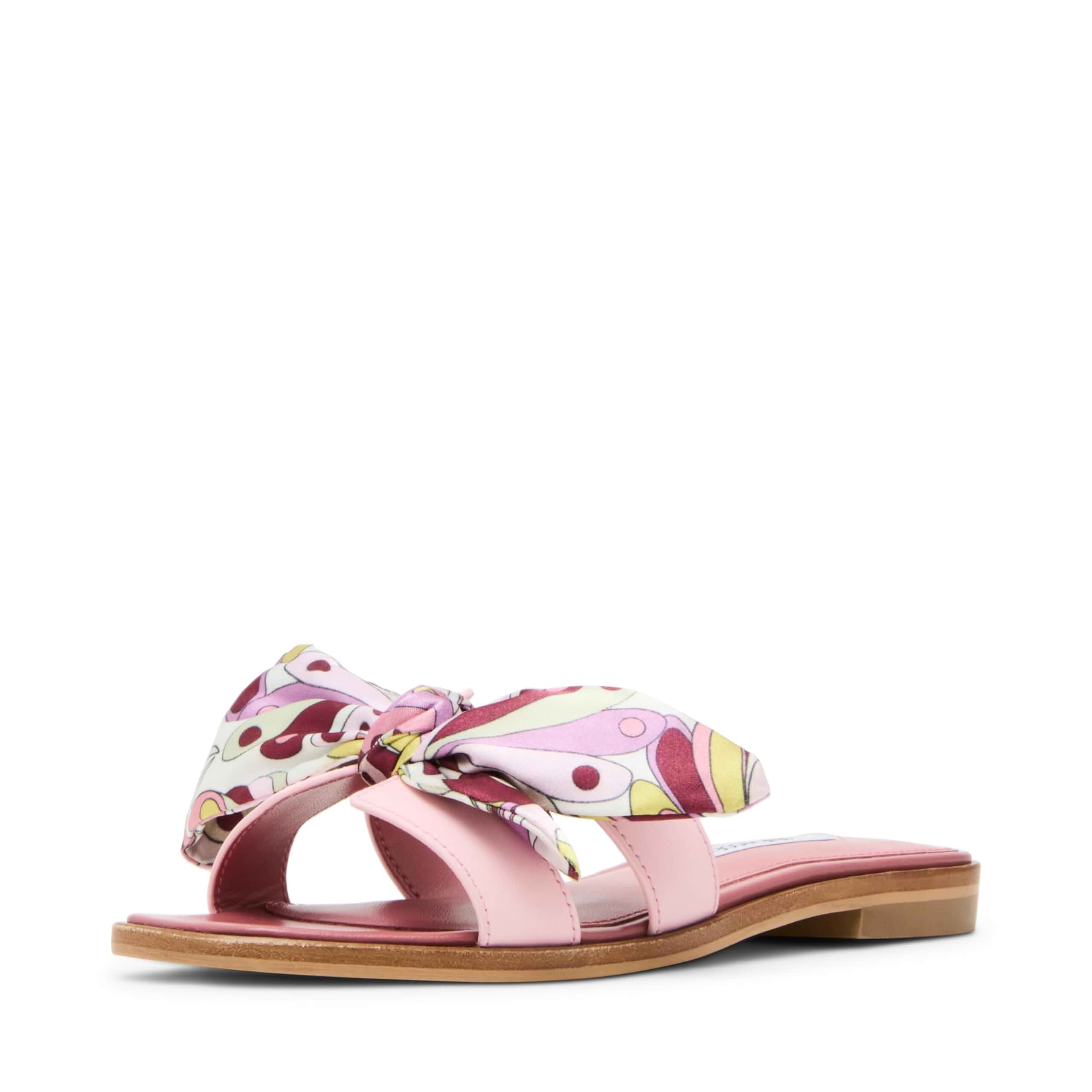 Steve Madden Womens Hadyn Flat Sandals - Comfortable Slip On Woven Slides for Casual Everyday Wear