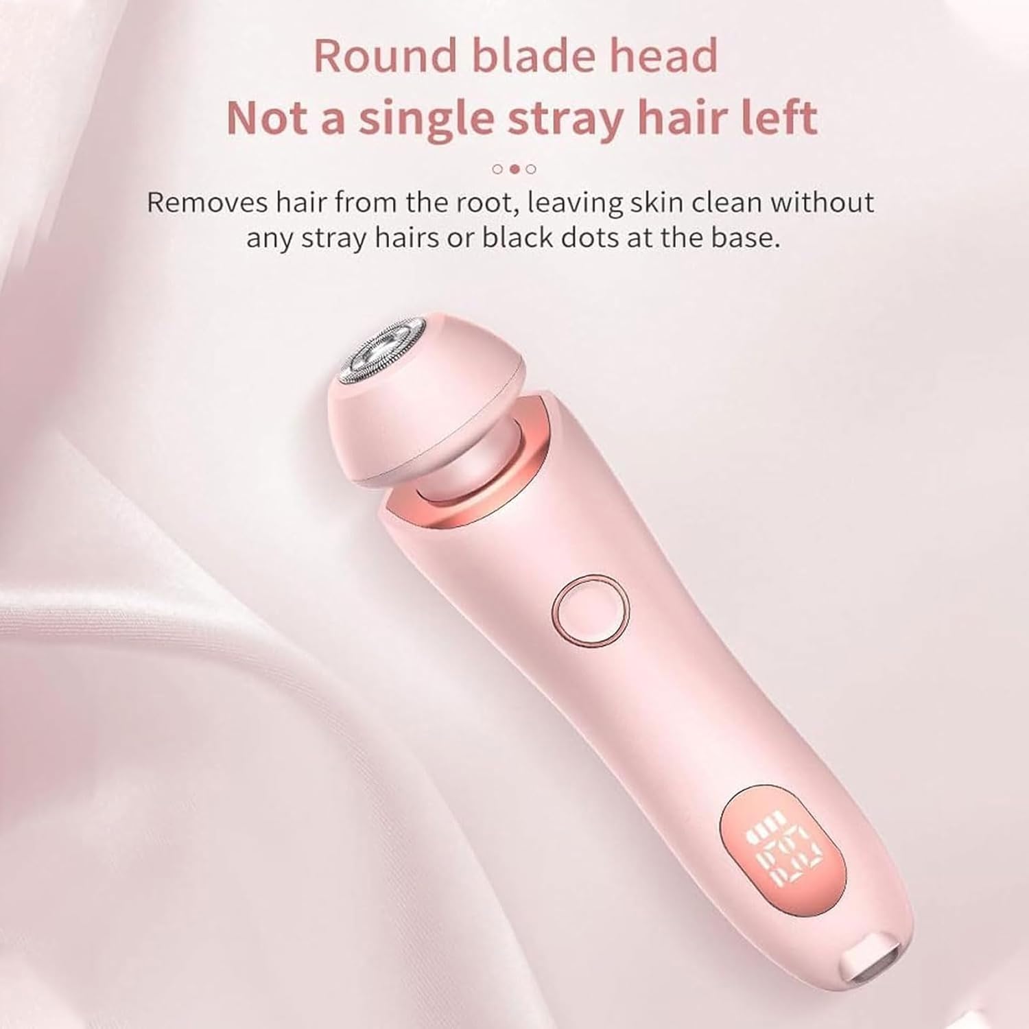 SilkGlide Pro, rasoio elettrico Livora, rifinitore per capelli 2 in 1 da donna IPX7 impermeabile per uso bagnato e asciutto (Rosa)